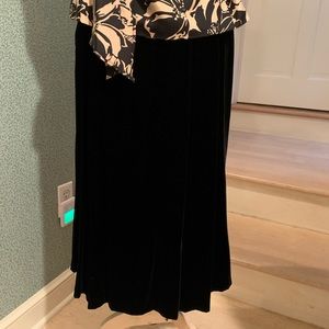 TALBOTS Velvet Midi Skirt, Size 10P